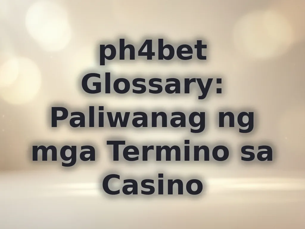 Paliwanag ng terms